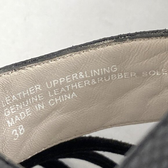 Oh! Healthy Heals Strappy Comfort High Heel Sandals Reptile Womens 38 - Picture 12 of 13